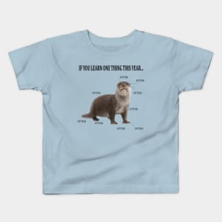 Otter Otter Otter Kids T-Shirt